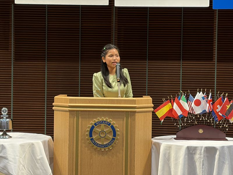 第1378回例会「アリス学園スピーチコンテスト出場者スピーチ」